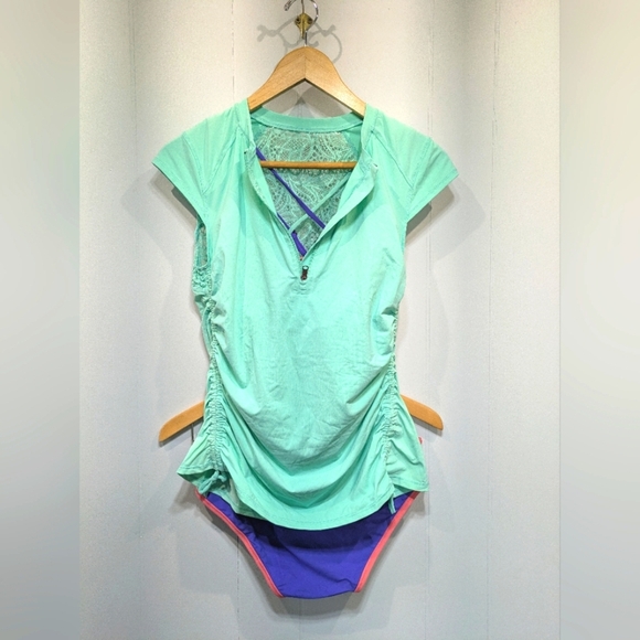 Calia By Carrie Underwood‎ 3 Piece Swimwear Colorblock UPF Coverup Bikini - Picture 16 of 16